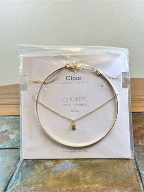 CLOIE JEWELRY AND CRAFTS CHOKER AND PENDENT AND EXTENDER CHAIN / BRAND NEW